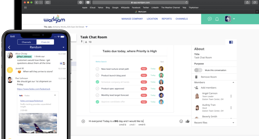 WorkJam platform